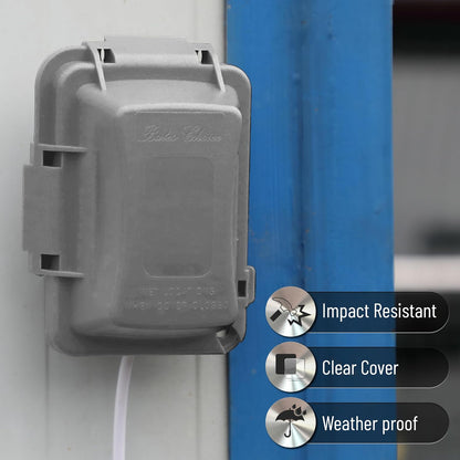 Bates- Weatherproof Electrical Outlet Cover, 1-Gang Outdoor Plug Cover | For Protection Against Rain Dust & Outdoor Use
