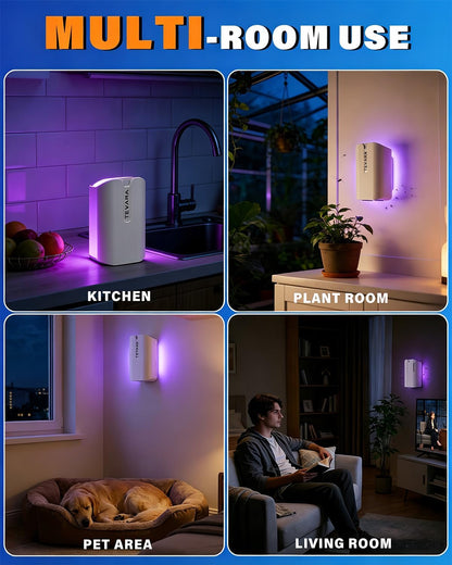 TEVARA Cordless Flying Insect Trap Refills, 5 Cartridges, Original Super Sticky Cards, High Efficiently Stick Fruit Flies, Gnats, Moths and Houseflies (10 Cartridges)