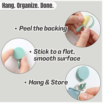 IMARU 3 Pairs Dishwashing Gloves with Hanging Hooks - Reusable Rubber Cleaning Gloves for Household & Kitchen & Gardening, Non-Slip & Waterproof & Durable (Medium)