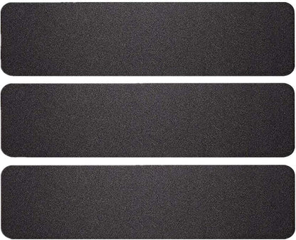 3 Pack Large 6 Inch x 24 Inch Non Slip Stair Treads Black High Traction Adhesive Pre-Cut Safety Tape Tread Prevents Slips and Falls Outdoor