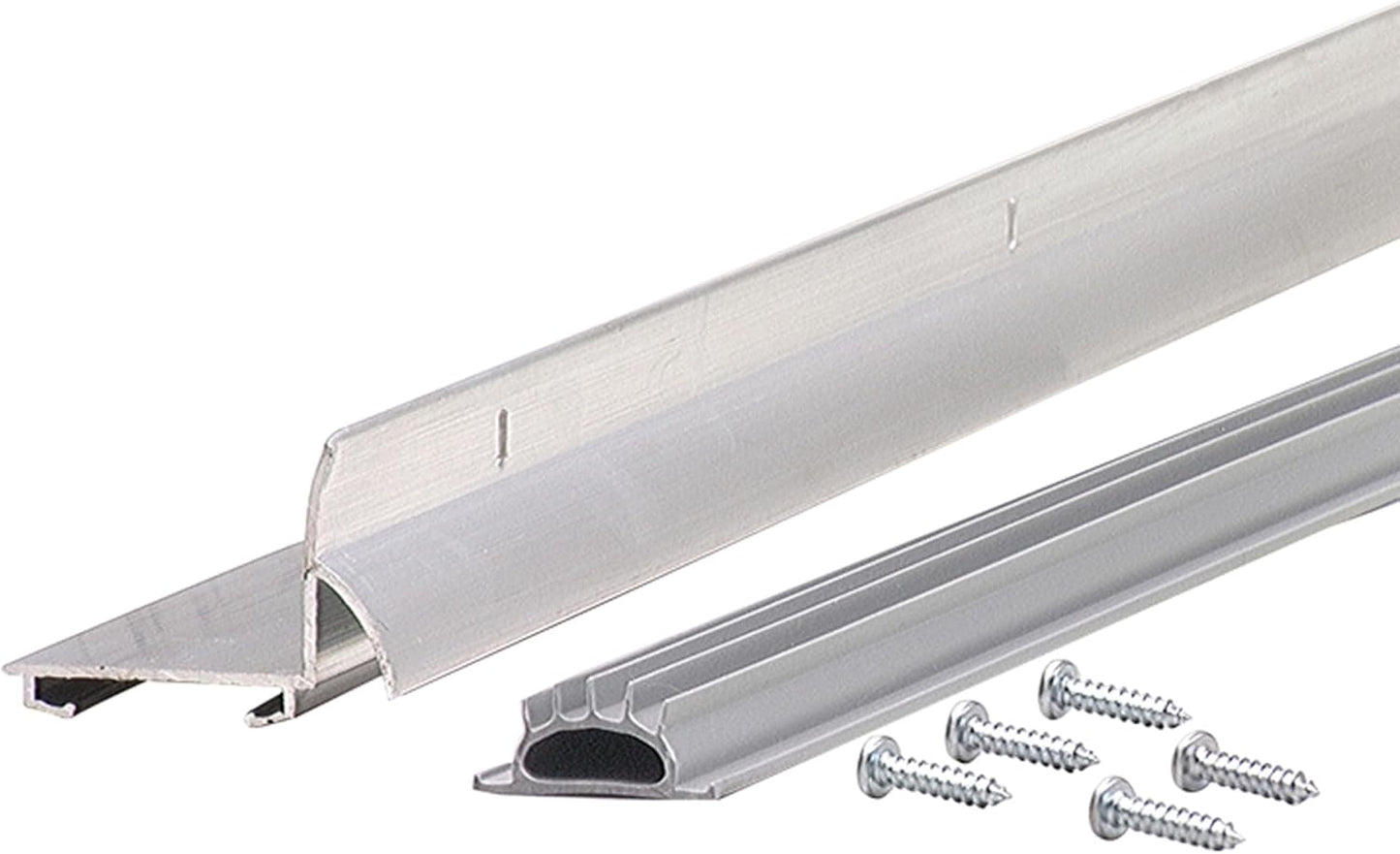 M-D Building Products 81935 36 in. White Aluminum L-Shape Commercial Screw-on Under Door Seal