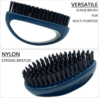 GKETN Scrub Brush for Cleaning Scrubbing Heavy Duty Stiff Nylon Bristles Cleaning Brush Multi-Purpose, White & Small Size