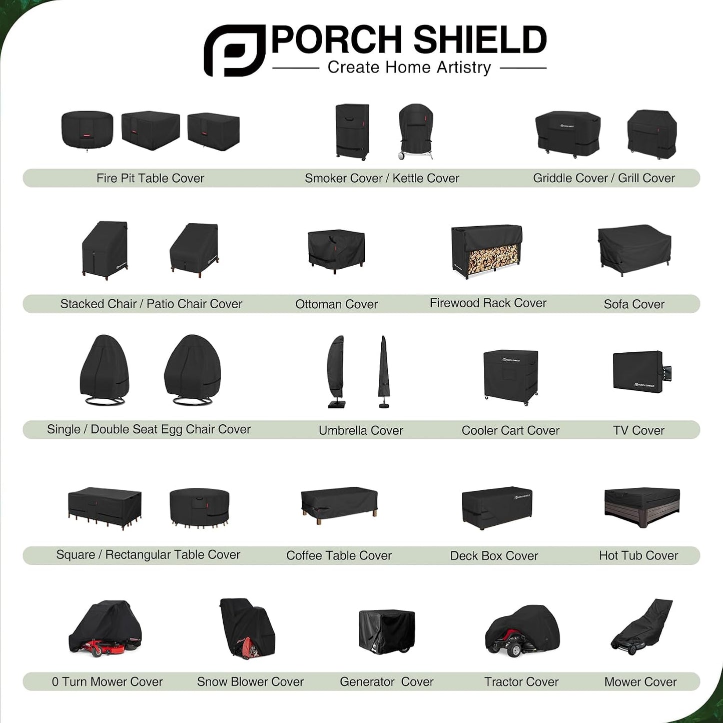 Porch Shield Patio Deck Box Storage Cover - 600D Outdoor Waterproof Cover for 150-230 Gallon Box Tear Resistant Rectangular Fire Pit Table Covers 62 x 29 x 28inch Black