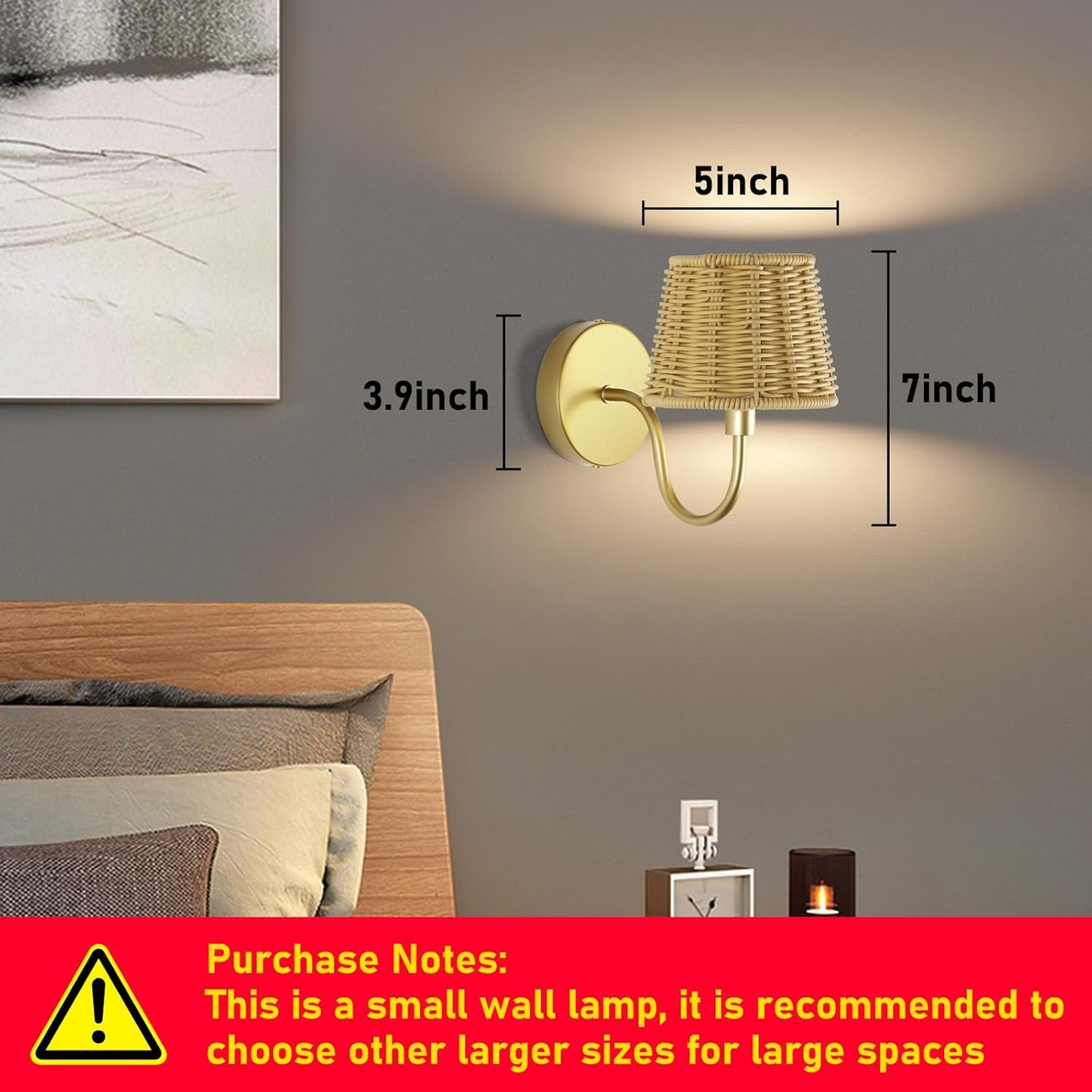 Battery Operated Wall Sconce Set of 2, Rechargeable Wireless Sconces with Dimmable Detachable Magnetic Bulbs and Remote, 3 Colors Wall Lights for Bedroom Living Room Hallway Fireplace