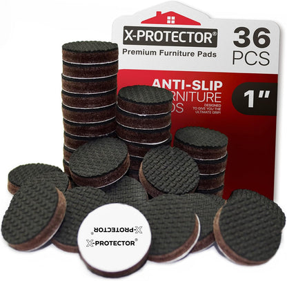 X-PROTECTOR Non Slip Furniture Pads – 12 Premium Furniture Grippers 3"! Best SelfAdhesive Rubber Feet Furniture Feet – Ideal Non Skid Furniture Pad Floor Protectors – Keep Furniture in Place!