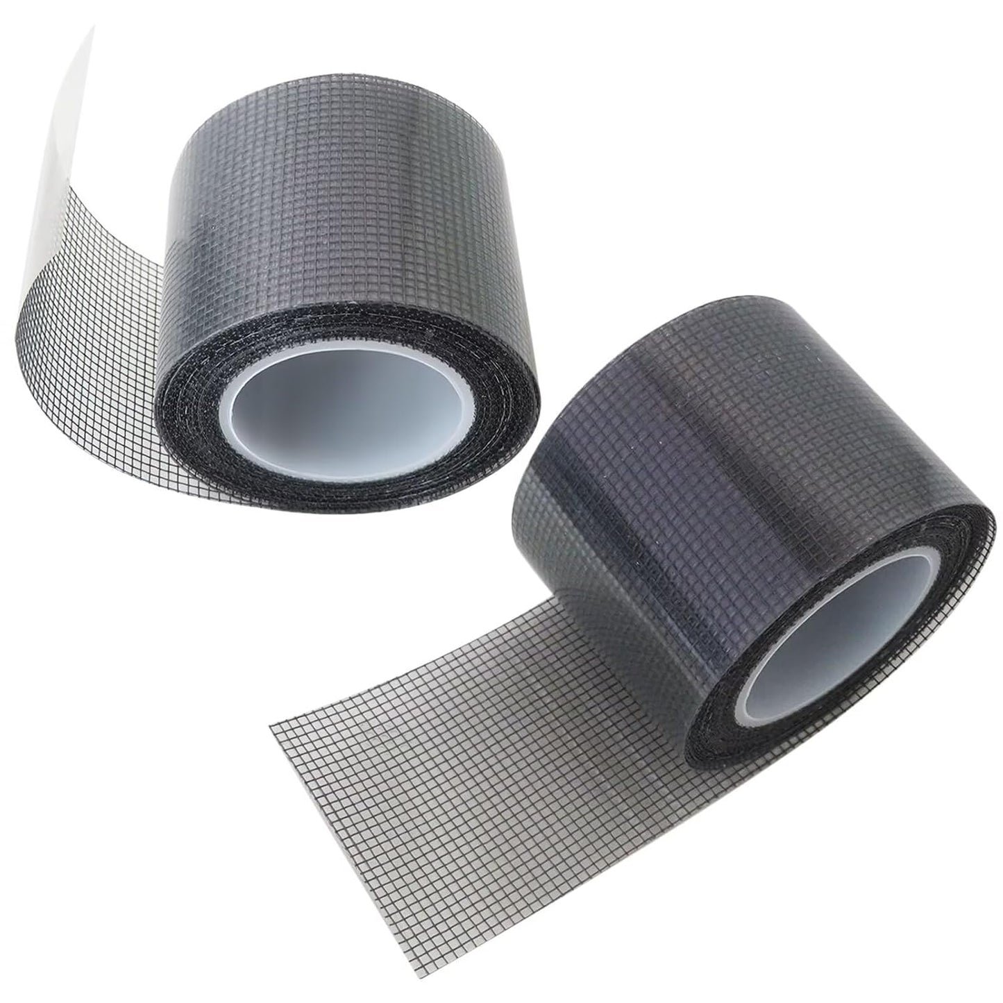Upgraded 2 Pack of Black Window Screen Repair Tape, 2 in X 16.5 FT (196IN) Screen Repair Kit for Windows or Doors, Strong Adhesive Fiberglass Mesh Patch Tape