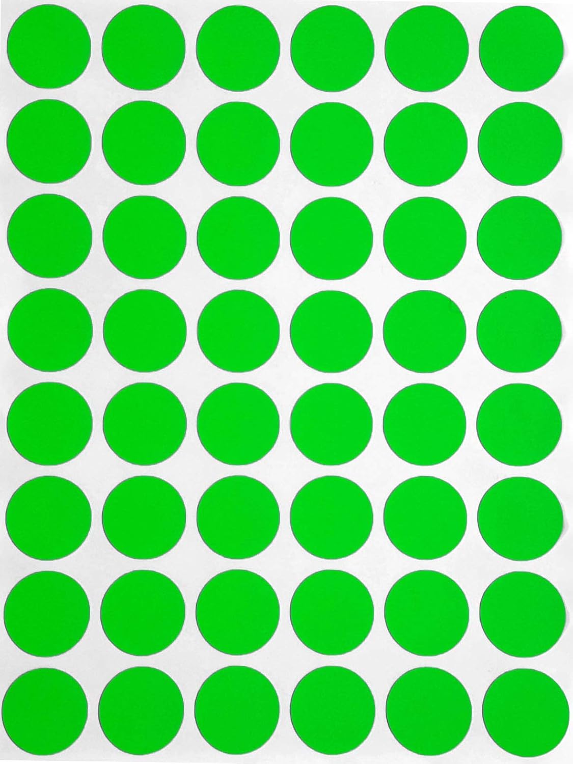 Royal Green Dot Sticker 11/16" Inch (17mm) Colored Labels in Purple - 2400 Pack - Colors A