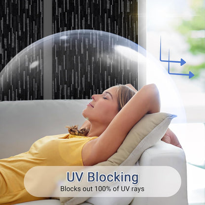 Haton Window Privacy Film, Frosted Glass Static Cling Sun Heat Blocking Window Clings, Frosting Opaque Coverings Stickers Tint for Home Office Door, Non Adhesive, White 17.5" x 78.7"