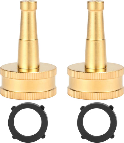 Heavy-Duty Brass Hose Nozzle, Adjustable Twist Hose Nozzle, Jet Sweeper Nozzle, Garden Sprayer
