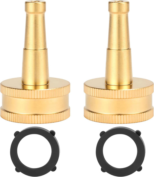 Heavy-Duty Brass Hose Nozzle, Adjustable Twist Hose Nozzle, Jet Sweeper Nozzle, Garden Sprayer