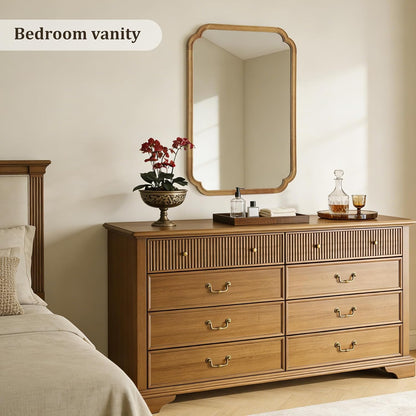 WallBeyond Full Length Mirror Wall Mounted 65"x22", Rustic Wooden Frame Floor Mirror, Large Full Body Mirror for Bedroom, Leaning or Hanging Against Wall, Natural