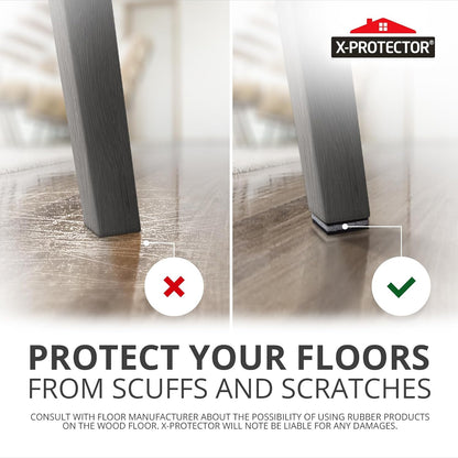 X-PROTECTOR Non Slip Furniture Pads – 12 Premium Furniture Grippers 3"! Best SelfAdhesive Rubber Feet Furniture Feet – Ideal Non Skid Furniture Pad Floor Protectors – Keep Furniture in Place!