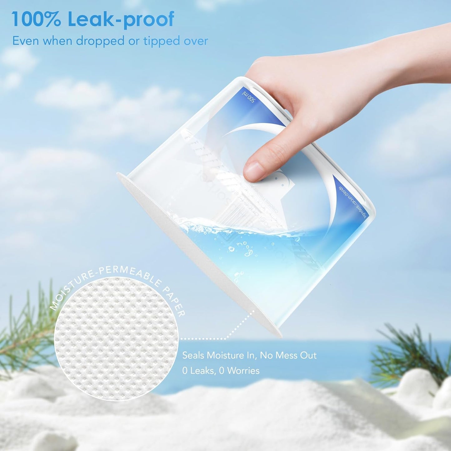 Moisture Absorbers, Efficient Humidity Absorber ＆ Odor Eliminator Boxes, Refillable Car Dehumidifier for Closet, Bathroom, Basement＆ RV, 3 Pack, Fragrance Free
