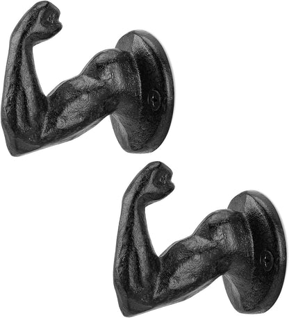 Coat Hooks Wall Mounted, Rustic Bat Key Hook Holder, Heavy Duty Decorative Black Wall Hooks for Mudroom, Towels, Hat Rack, Purse Hooks, Cast Iron Decorative ‎Antique Black Hooks