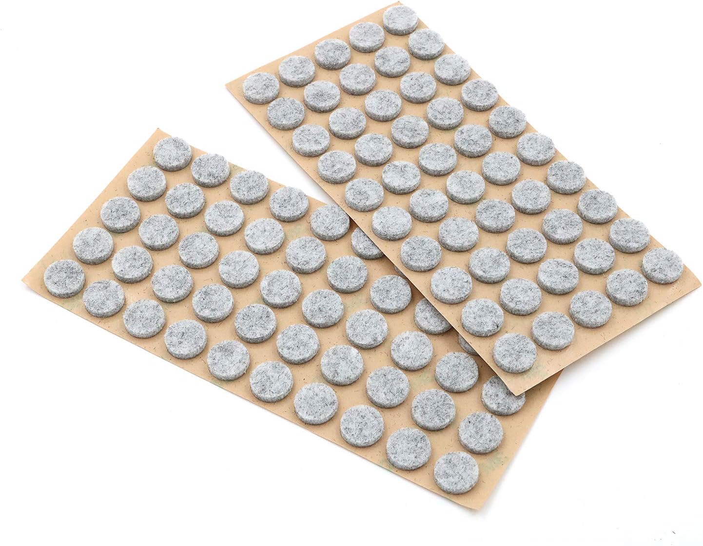 Furniture Felt Pads 3/8" (10mm) Diameter Round 3M Self Adhesive Protects Kitchen Cabinets, Drawers, Desks and Furniture Against Bumps and Scratches 100 Pack - Grey