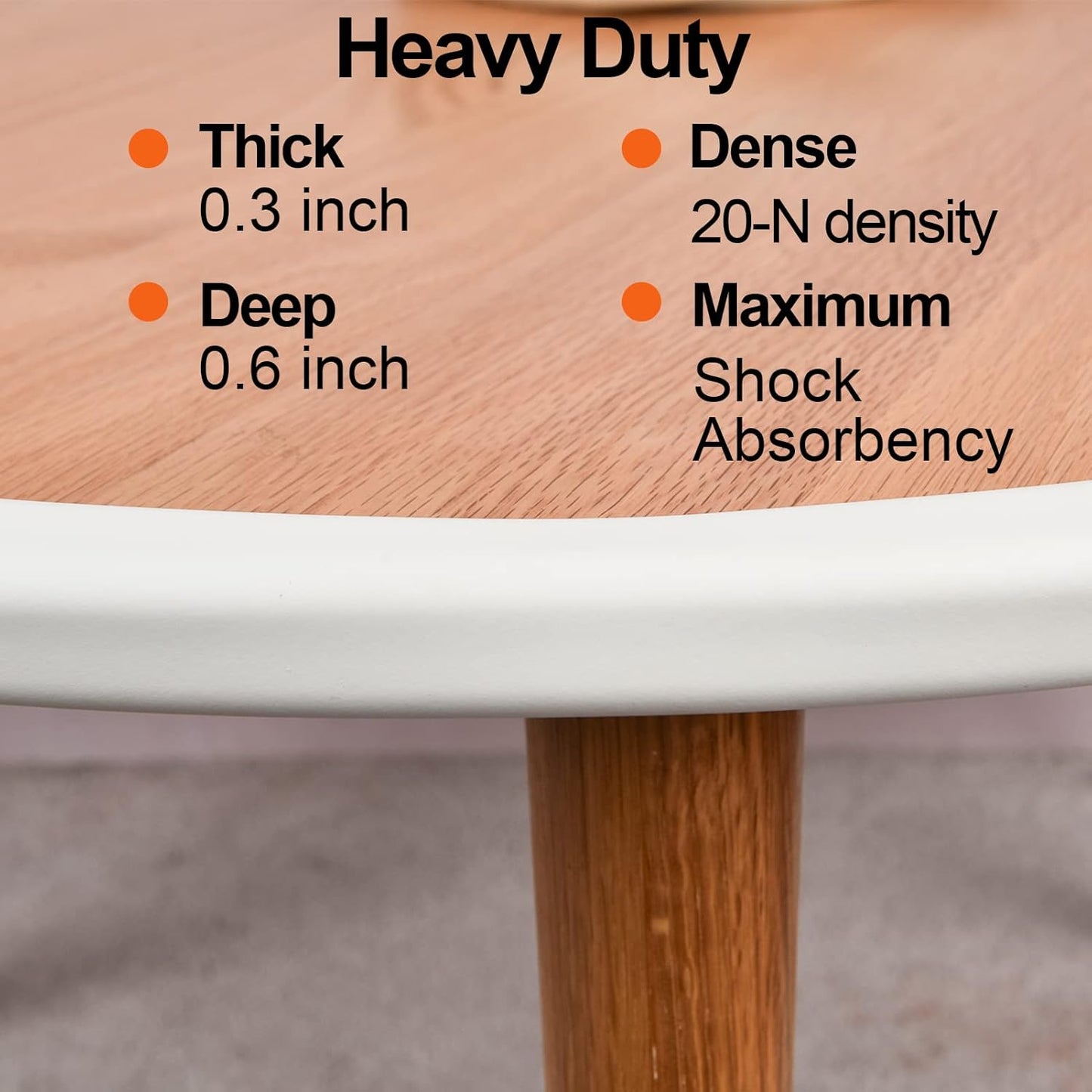 Baby Proofing Edge and Corner Guards, (16.4ft Edge + 4 Corners) Safety Furniture Bumper, Baby Corner Protector for Fireplace, Table, Stair, Cabinet, 3M Adhesive, White