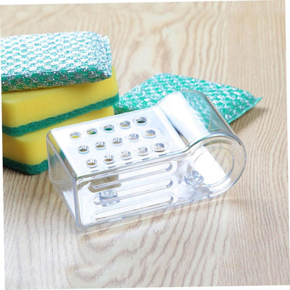 2 Pcs Wall Mounted Kitchen Drying Rack Practical Sponge Holder for Scouring Pads Lightweight Storage for Rags Cleaning Cloths No Drilling Required Space Saving Design