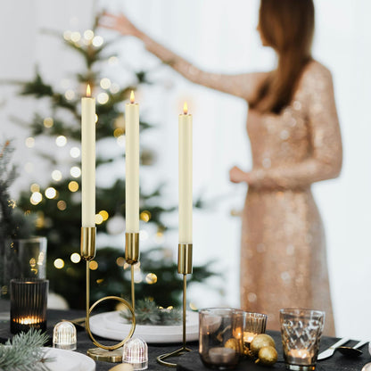 YOROXRG Set of 24 Waterproof Outdoor Flameless Candles, LED Candles with 4 Remote and Timer,(H 4" 5" 6" x D 2.2"),for Christmas,Halloween,Wedding,Festival