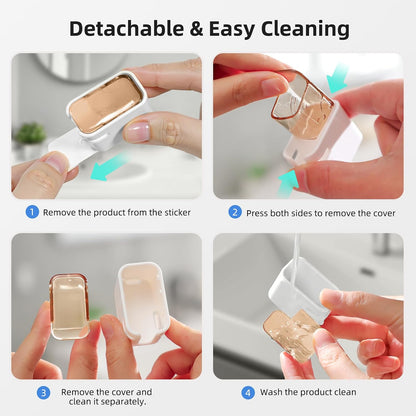 Travel Toothbrush Cover 2PCS,【Innovative Band Design】 Stay Closed Electric Toothbrush Covers Caps, Toothbrush Head Cover for Travel, Camping,Bathroom, Business