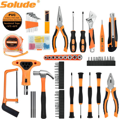 Tool Set, Home Repair Tool Kit for Men Women College Students,Household Basic Hand Tool Sets with Case for Home Maintenance,Dorm Essentials and DIY Projects