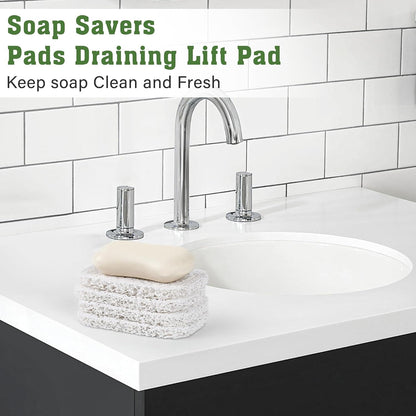2-Pack Self-Draining Silicone Soap Dish - Anti-Slip Bar Soap Holder for Shower, Bathroom & Kitchen
