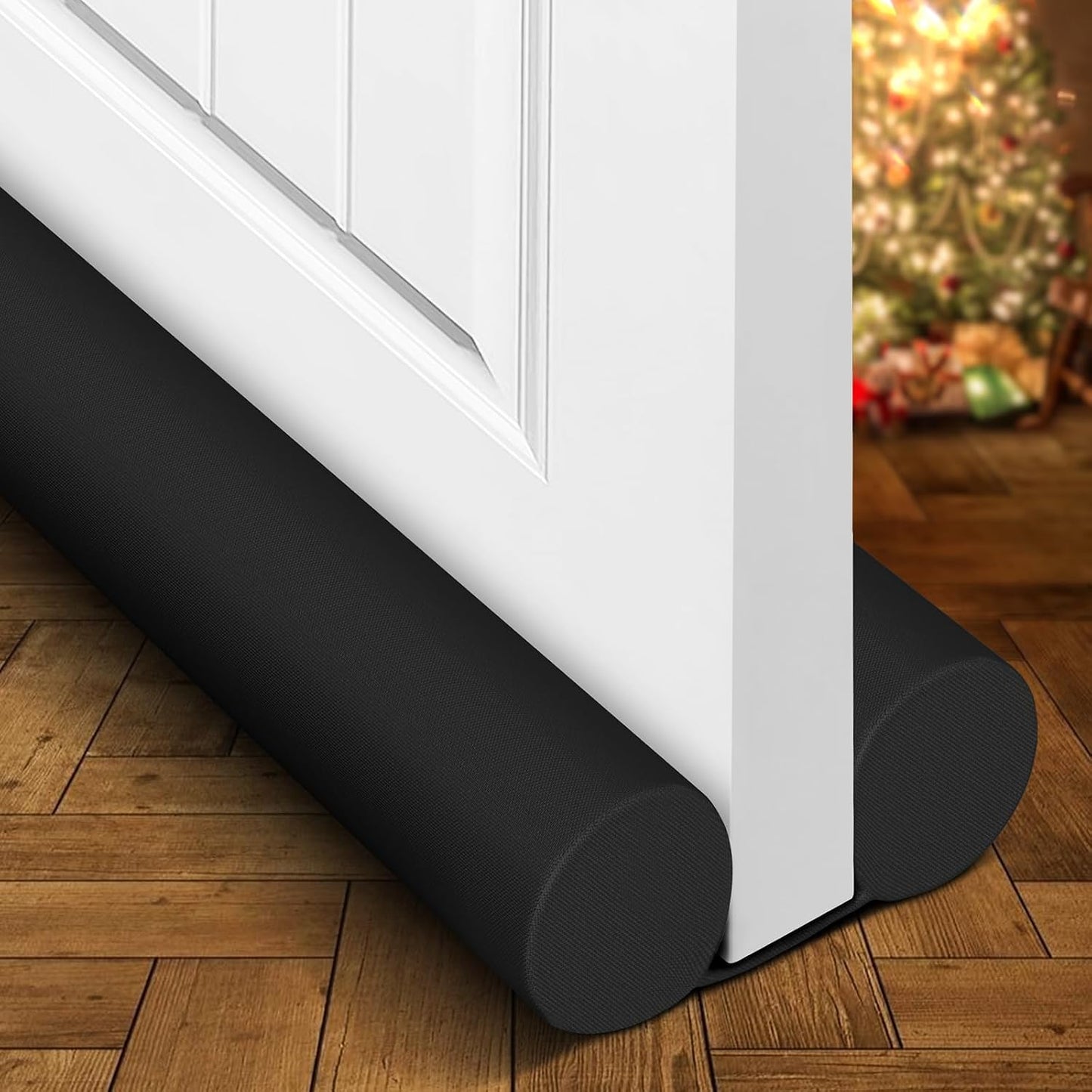 Holikme Door Draft Stopper Door Sweep Weather Stripping Noise Blocker Window Breeze Blocker Adjustable Draft Door Closers, Grey