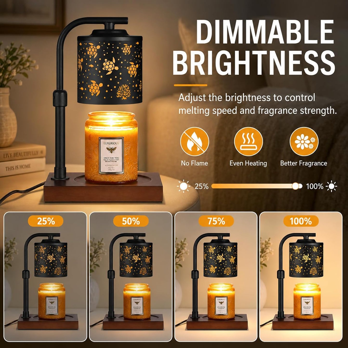 mocosa Candle Warmer Lamp with Adjustable Height Dimmable for New Home Decor Electric Candle Warmer for Jar Candles Birthday Gifts for Women Mom(Hummingbird)