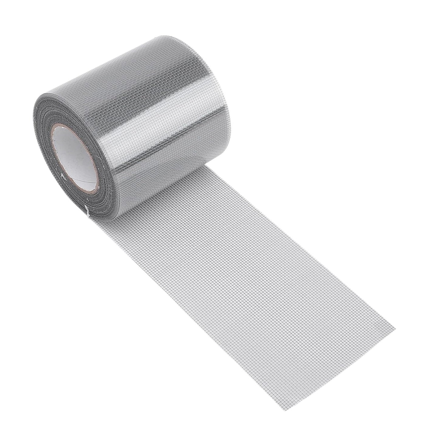 Window Screen Repair Mesh Patch Self Adhesive Tape Roll Strong Sticky Breathable Net Repair Kit for Home Camping Tent Door Bed Screen Quick Fix Solution 80mm x 6.1m (Black)