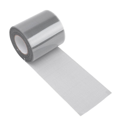 Window Screen Repair Mesh Patch Self Adhesive Tape Roll Strong Sticky Breathable Net Repair Kit for Home Camping Tent Door Bed Screen Quick Fix Solution 80mm x 6.1m (Black)