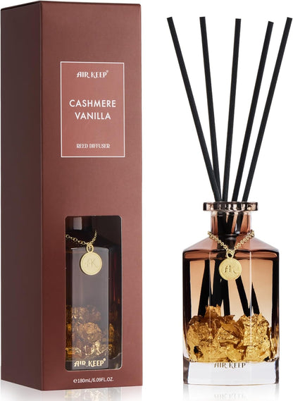 Airkeep Reed Diffuser Set,Black Forest Luxury Scented Diffuser with Sticks Long Lasting Home Fragrance for Bathroom Shelf Decor 6.09 fl oz (180ml)