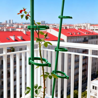 5Pcs/Set Plants Support Pole Reusable Potted Flower Vegetables Stem Fixing Holder Indoor Garden Plant Support Accessories (Smal,29.8 * 4cm)