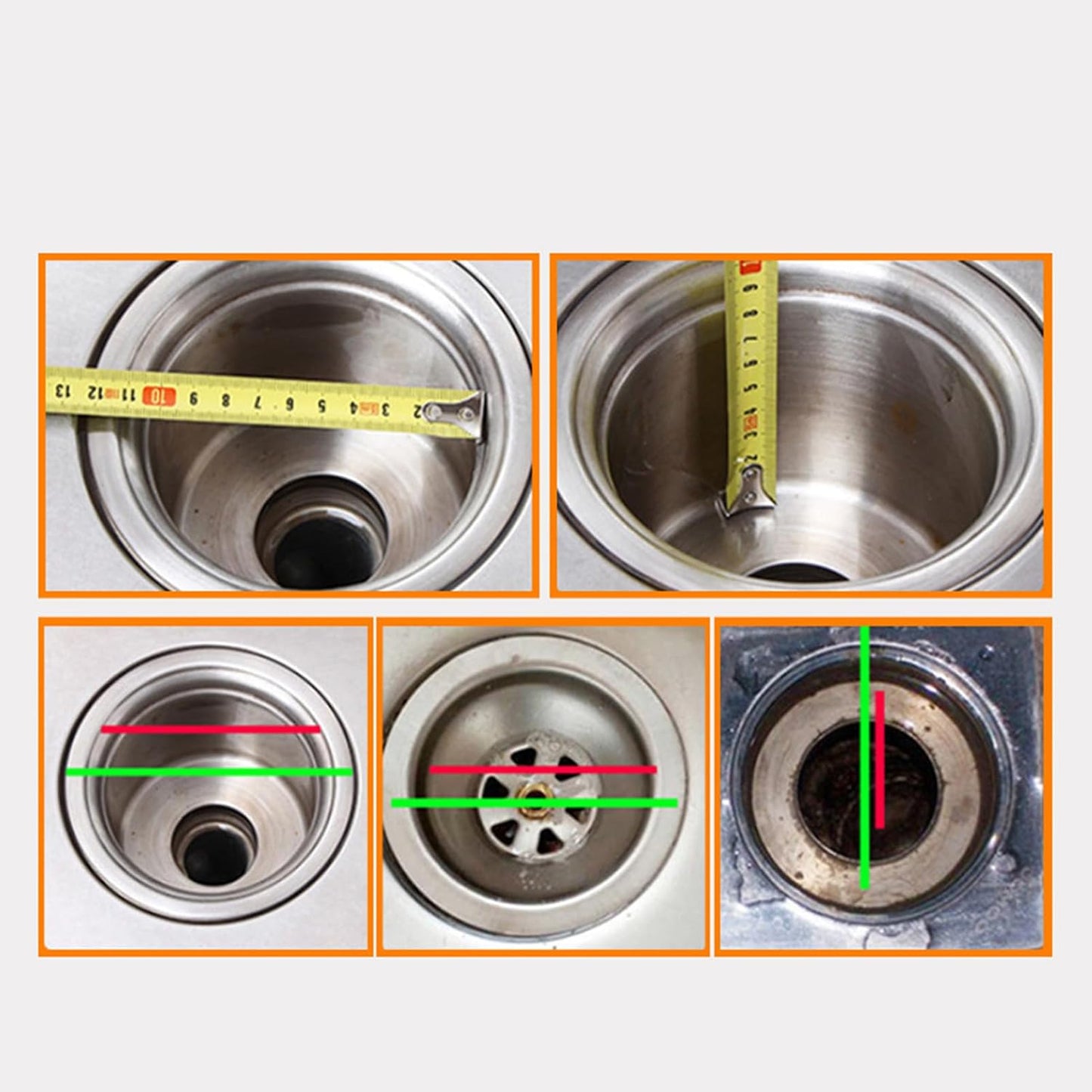 Kitchen Sink Strainer, Stainless Steel Large Wide Sink Strainer Basket Drain Strainer Sink Strainer Basket for Home Kitchen Restaurant (M)