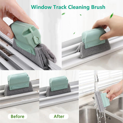 21Pcs Small Cleaning Brush for Car Glass & Gap Crevice Cleaning - Window/Door Tracks, Bathroom Sink, Mirrors, Window Sills, Sliding Doors, Shower Door Tracks