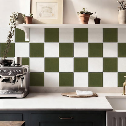 10 Sheets Thicker Design Peel and Stick Backsplash, 3D Self Adhesive Peel and Stick Wall Tile Backsplash for Kitchen, Bathroom, 12"x12", Light Green