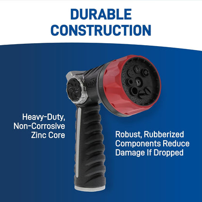 Orbit 58993 7-Pattern Watering Nozzle with Thumb Control, Black