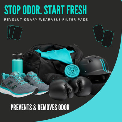Blyno Lasts Up to 3 Years – Wearable Shoe Deodorizer Pad- Coconut Shell Charcoal Odor Absorber for Shoes, Gym Bags, Boxing Gloves, Helmets and Other Athletic Gears (6 Pcs)