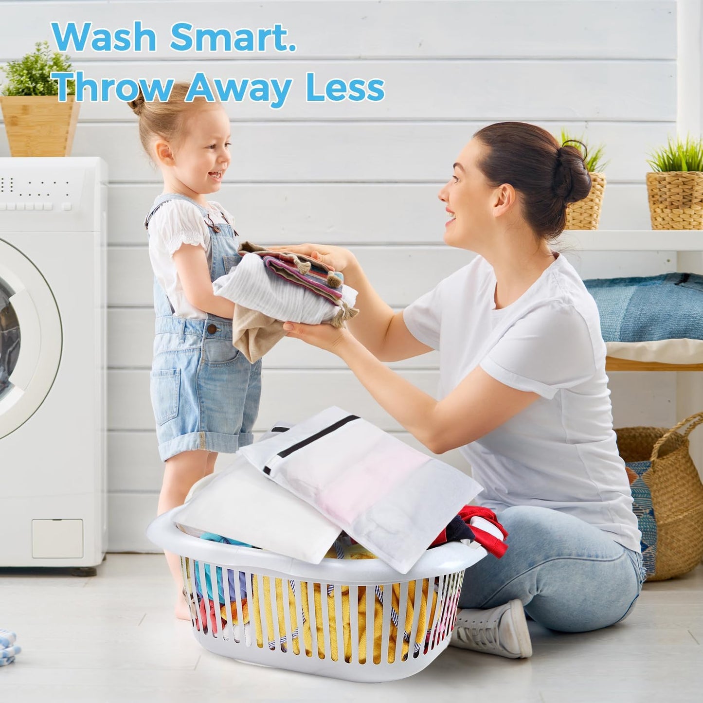 BAGAIL Laundry Bags Mesh Wash Bag for Intimates Lingerie and Delicates, 5Pcs (1XL,2L,2M)