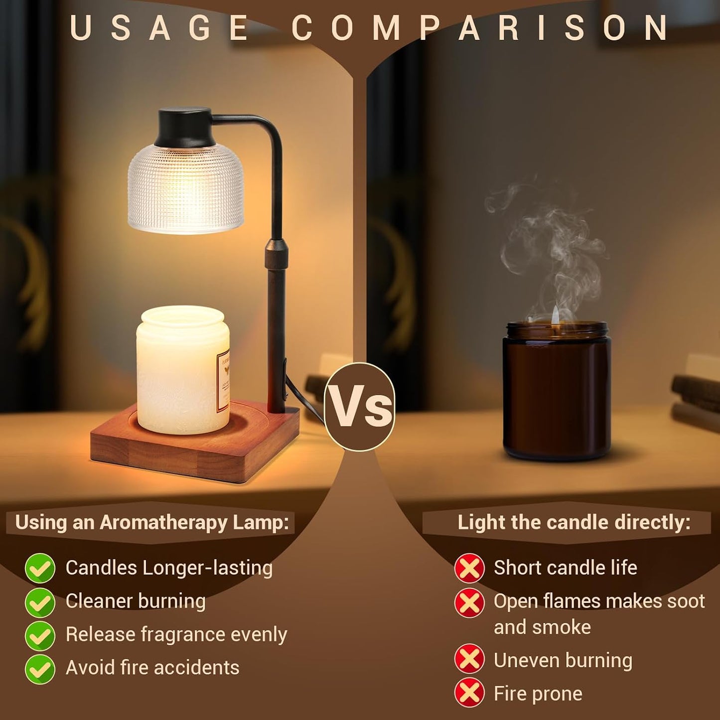 KLL Candle Warmer Lamp with Timer: Birthday Gift for Women, House Warming Gifts New Home, Room Decor - Wax Melt Warmer for Scented Jar Candles