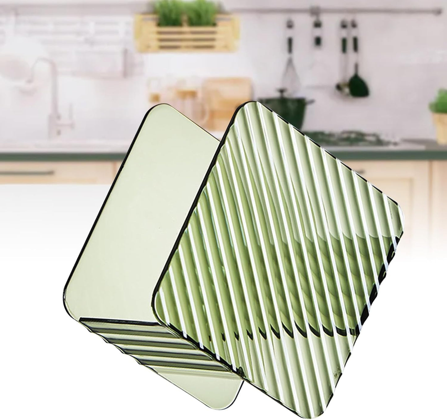 Cleaning Cloth Storage Rack, Perforation Frees Wall Hanging Sink Plastic Dishwashing Scrubber Organizer Dish Sponge Holder Drain Rack for Kitchen (White)