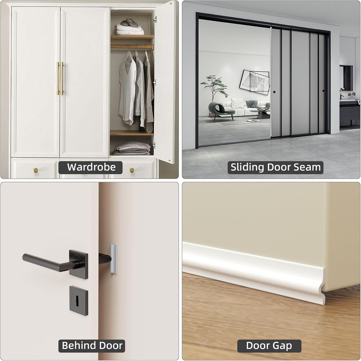 315 Inch T Shape Window Weather Stripping Door Seal Strip,Self Adhesive Window Insulation Foam Weather Strip,Soundproofing Draft Stopper for Doors Bottom and Side Gap Blocker(White)