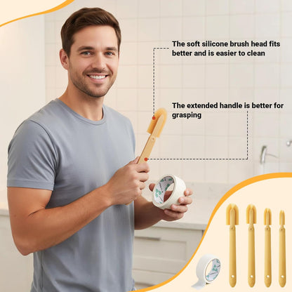 8 Pcs Silicone Caulking Tool Kit 4 Sizes Caulk Finishing Tool with 2 Roll White Masking Tape Reusable Sealant Spatula Spreader for Corner Gap Seam Brick Skirting Kitchen Bathroom