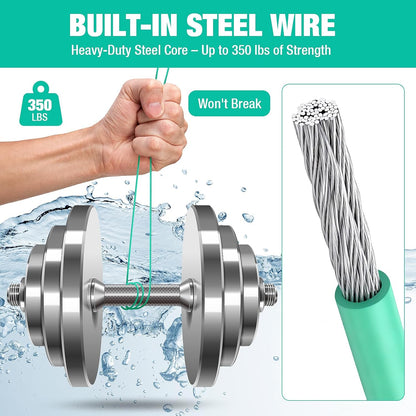 Drain Clog Remover Tool with Rotating Handle, 40 Inch Steel Wire Drain Snake, Heavy Duty Flexible Hair Drain Clog Remover for Shower, Sink, Toilet, Bathroom & Kitchen Drain Cleaner Tool(6PCS)