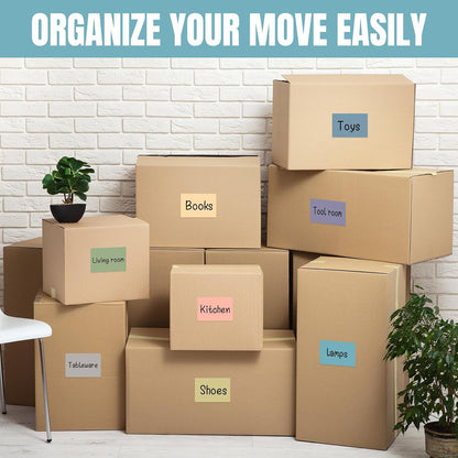 Feifeiya 1000 Pcs 3" x 2" White Removable Labels for Storage Bins, Self Adhesive Rectangular Stickers, Large 2x3 Shipping & Organization Labels for Boxes, Classroom, Office
