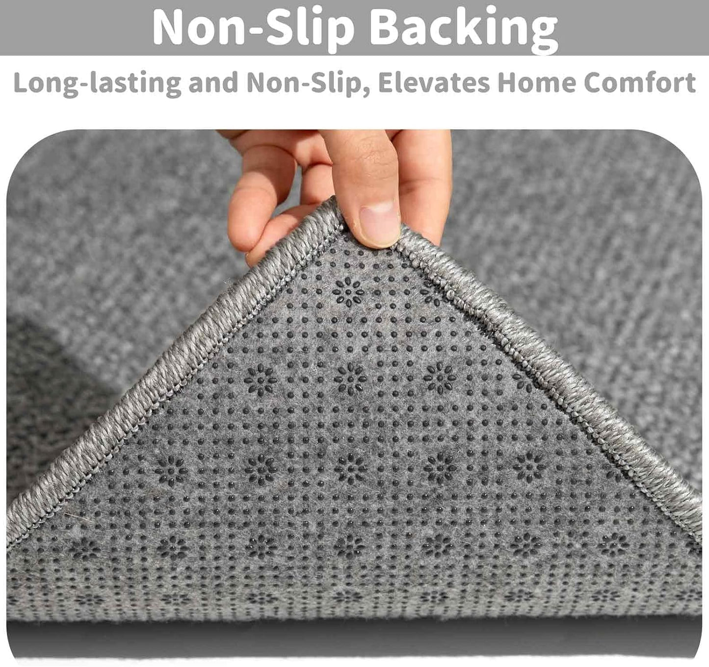 Brakki Bullnose Carpet Stair Treads, Non Slip Stair Treads for Wooden Steps Indoor, Stair Runner, Soft Stair Rugs, Edging Stair Protectors, Washable, 29.5"x9.5"x1.5" 14pcs, Beige
