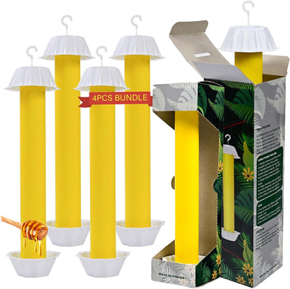 Gideal 2-Pack Yellow Sticky Fly Traps Pest Control for Indoor/Outdoor Use, Gnat Trap for Flying Plant Insect