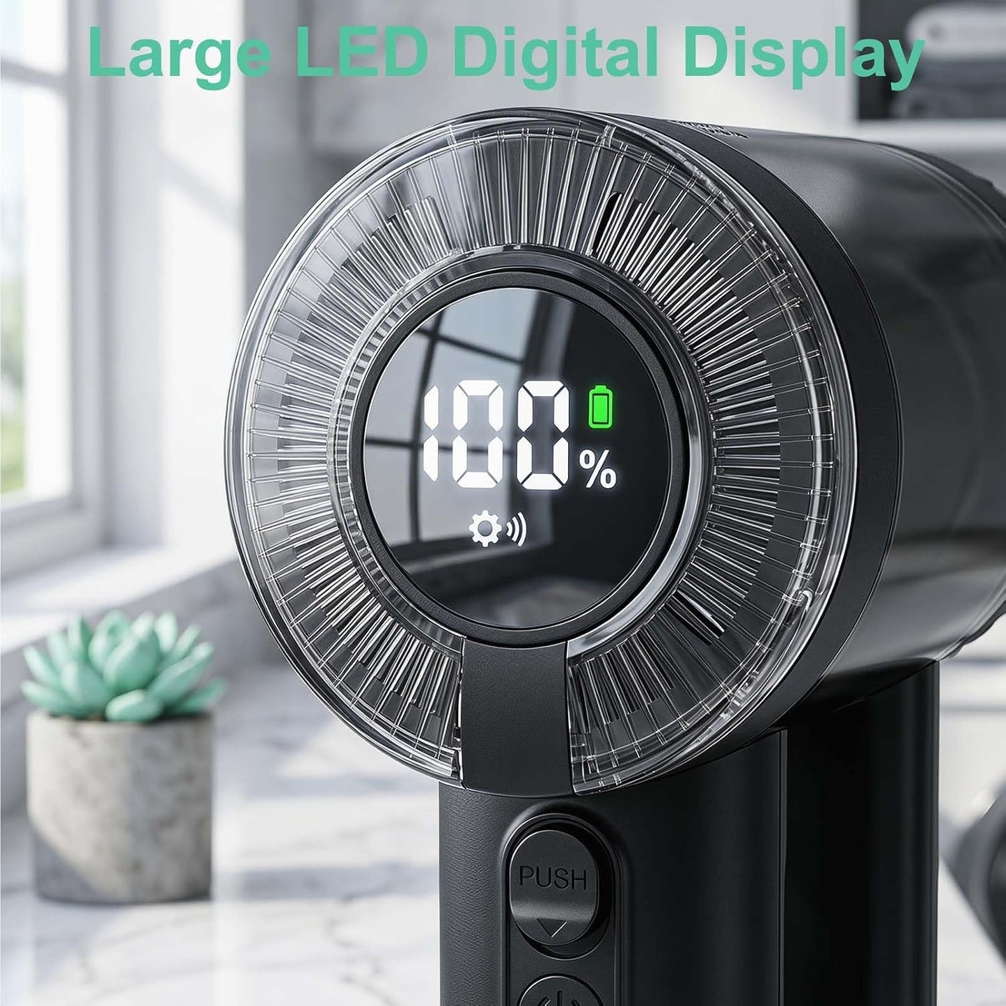 2-in-1 Fabric Shaver, 3-Speed Rechargeable Lint Shaver with Digital LED Display, Electric Sweater Shavers to Remove Pilling from Clothes, Furniture, Couch and Blanket, Type-C Fast Charging