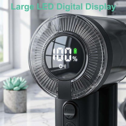 2-in-1 Fabric Shaver, 3-Speed Rechargeable Lint Shaver with Digital LED Display, Electric Sweater Shavers to Remove Pilling from Clothes, Furniture, Couch and Blanket, Type-C Fast Charging