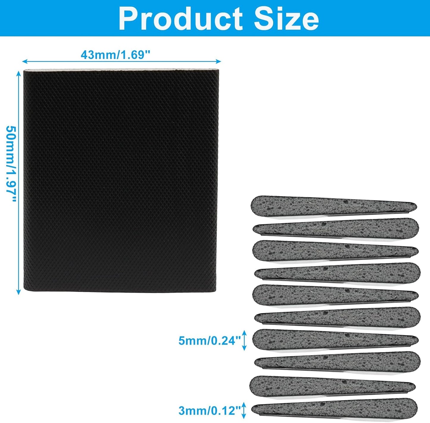 4 Pcs Door Corner Seals, Exterior Door Jamb Frame Seal, Self-Adhesive Wedge Draft Stoppers Foam Pads for Weather Stripping Noise Isolating (White)