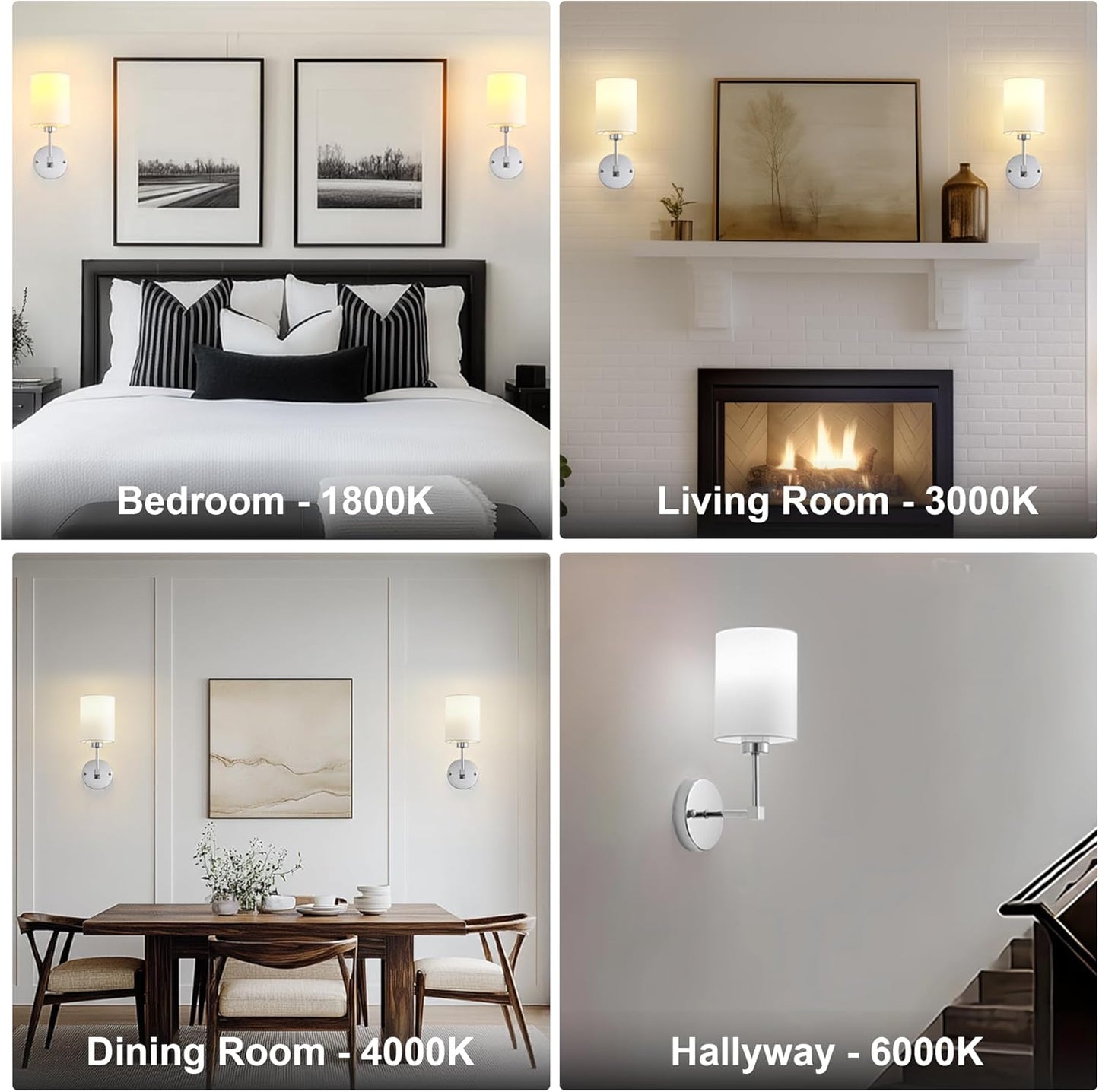 Battery Operated Wall Sconces Set of Two,Wireless Rechargeable Wall Light With Remote Control, Dimmable, Amber Light/Warm White/Natural White/Daylight/RGB, Timer,for Living Room,Bedroom,Entryway,Gold