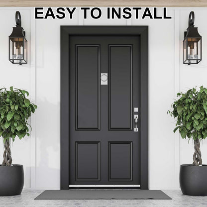 Frienda 2 Set Door Brush Bottom Sweep Brush Weather Stripping Aluminum Door Seal with Screws for Gaps up to 1 Inch, for Home, Commercial Gate, Fill Gaps Dust, Debris (1 x 36 Inch,Gray)